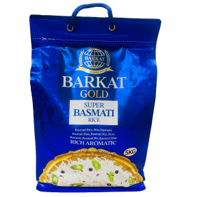 BASMATI ryžiai BARKAT GOLD RICH AROMATIC, 5 kg
