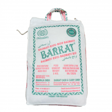 BASMATI ryžiai BARKAT, 5 kg