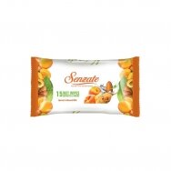 Drėgnosios servetėlės SENZATE APRICOT&ALMOND, 15 vnt