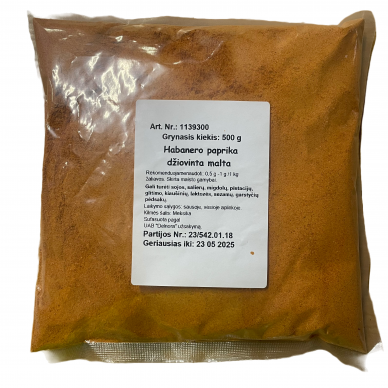 Habanero pipirai malti, 500 g