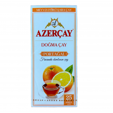 Juodoji arbata apelsinų skonio „Azercay“, 45g