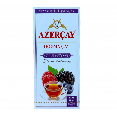 Juodoji arbata miško uogų skonio „Azercay“, 45g