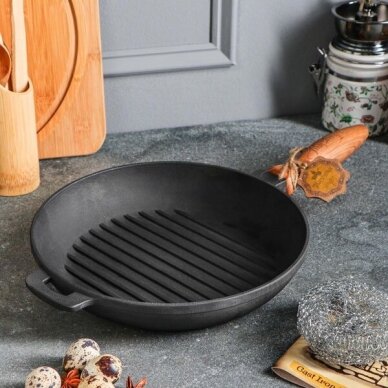 Ketaus grilio keptuvė 24*4 cm GRILL | T308 8