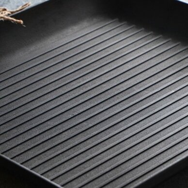 Ketaus grilio keptuvė 35*35*4 cm GRILL | T309 2